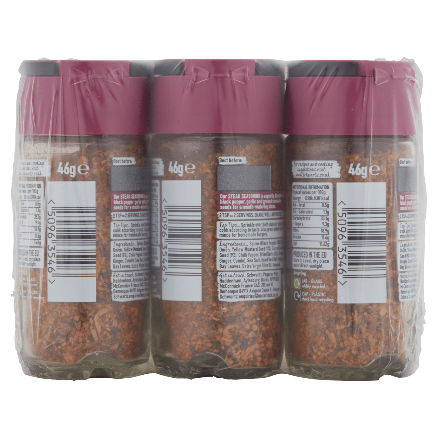 Schwartz Pepper & Garlic Steak Seasoning 46g - UK Food & Drink - 50963546