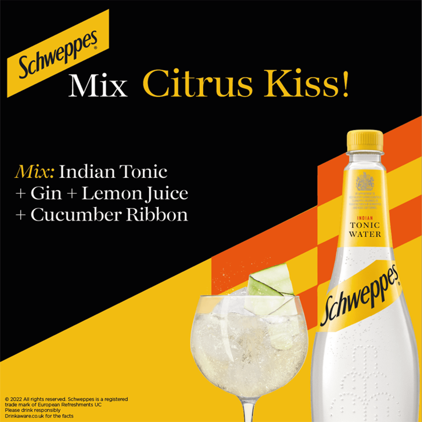 Schweppes Indian Tonic Water 1L - UK Food & Drink - 5449000133373