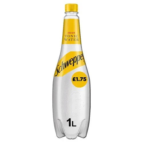 Schweppes Tonic Water Pm 1.75 1Ltr - UK Food & Drink - 5000112557336