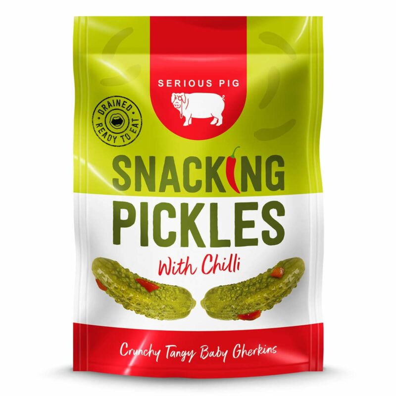 Serious Pig Snacking Pickles with Chilli 40g - UK Food & Drink - 5060234311056