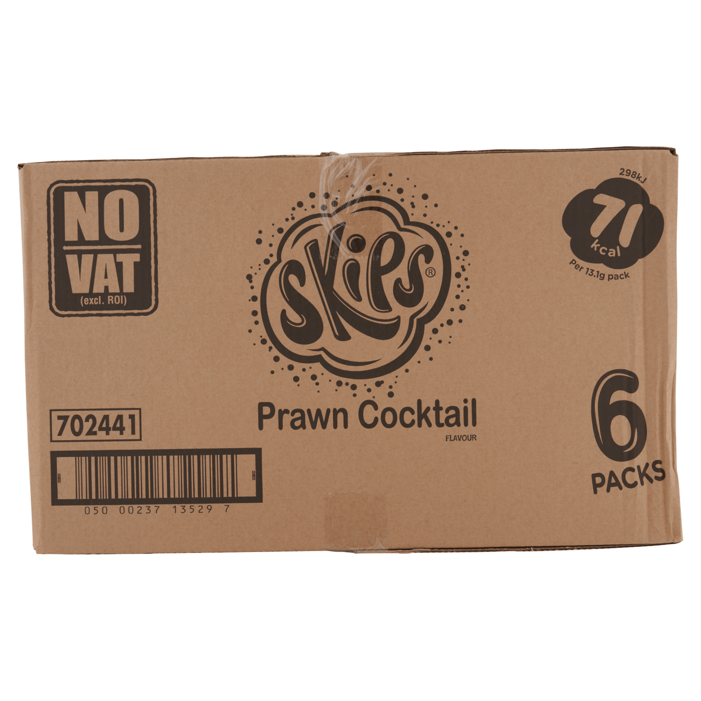 Skips Light & Melty Prawn Cocktail Flavour 6 x 13.1g - UK Food & Drink - 5000237123850