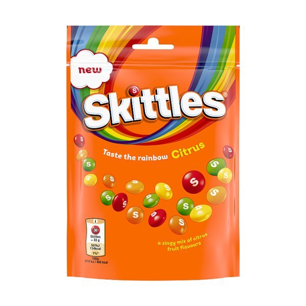 Skittles Citrus Pouch - UK Food & Drink - 4009900552813