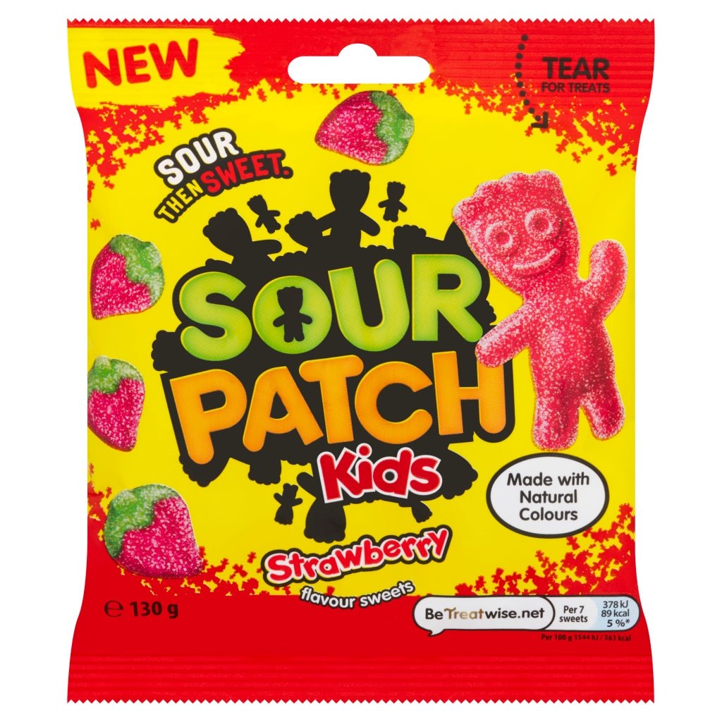 Sour Patch Kids Strawberry 130G - UK Food & Drink - 7622202227745