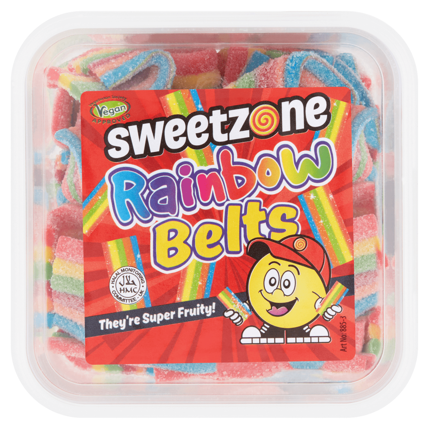 Sweetzone Rainbow Belts 170g - UK Food & Drink - 5032860010115