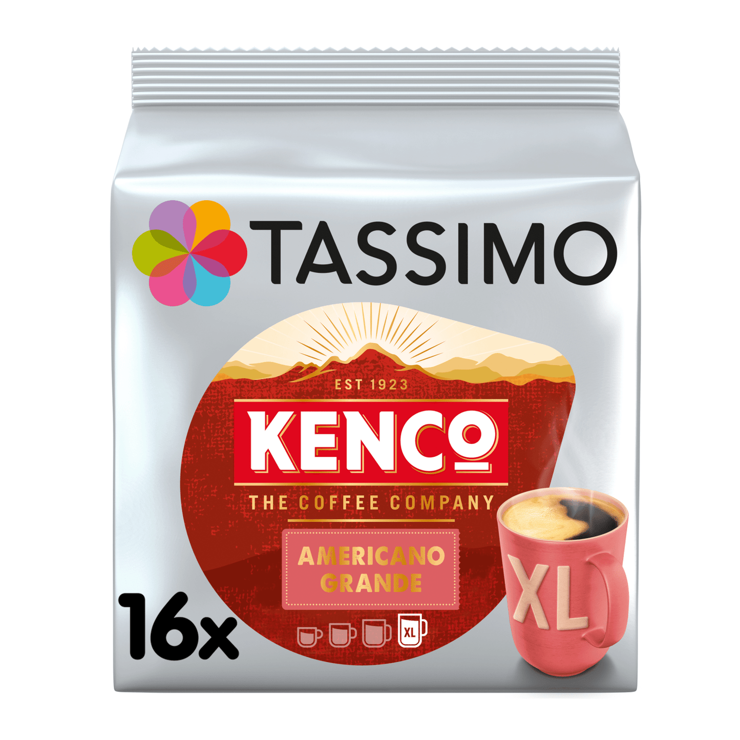 Tassimo Kenco Americano Grande XL Coffee Pods x16 - UK Food & Drink - 8711000504628
