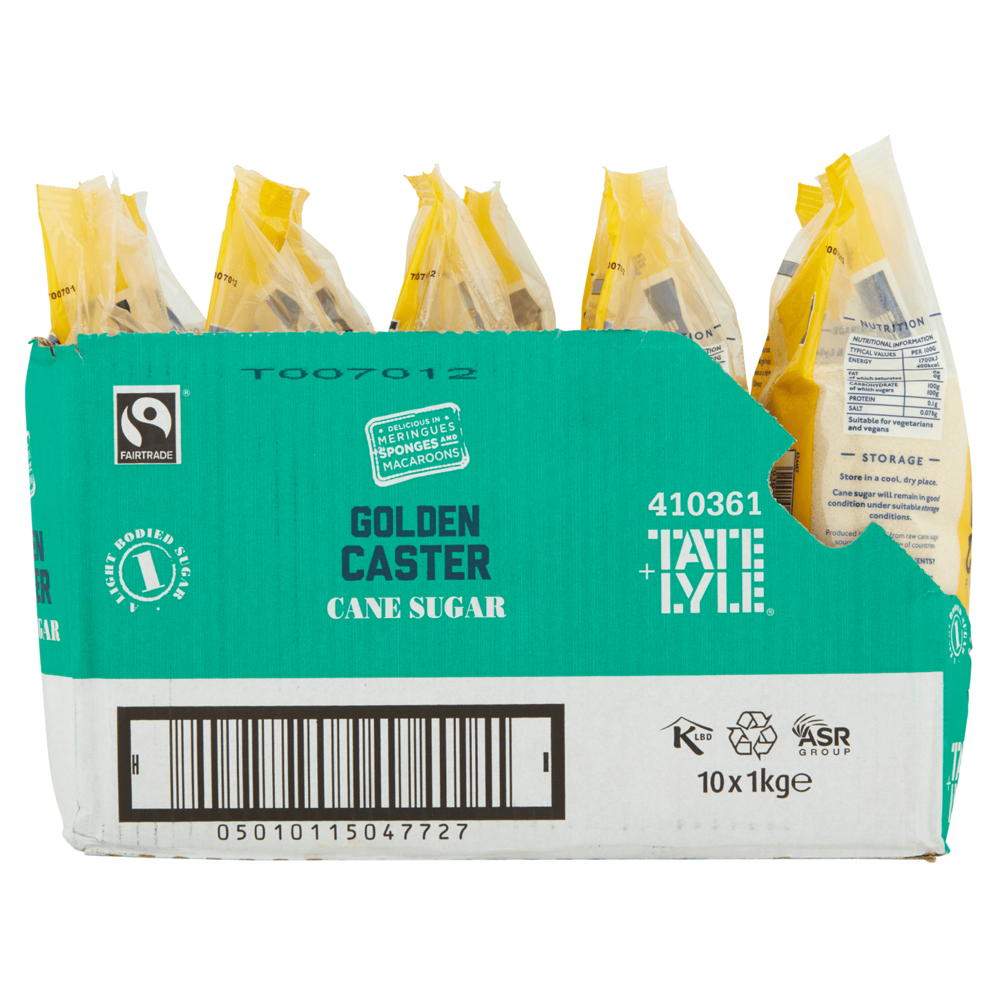 Tate & Lyle Fairtrade Golden Caster Pure Cane Sugar 1kg - UK Food & Drink - 5010115947720