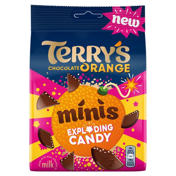Terry's Chocolate Orange Minis Exploding Candy 105g - UK Food & Drink - 3664346343602