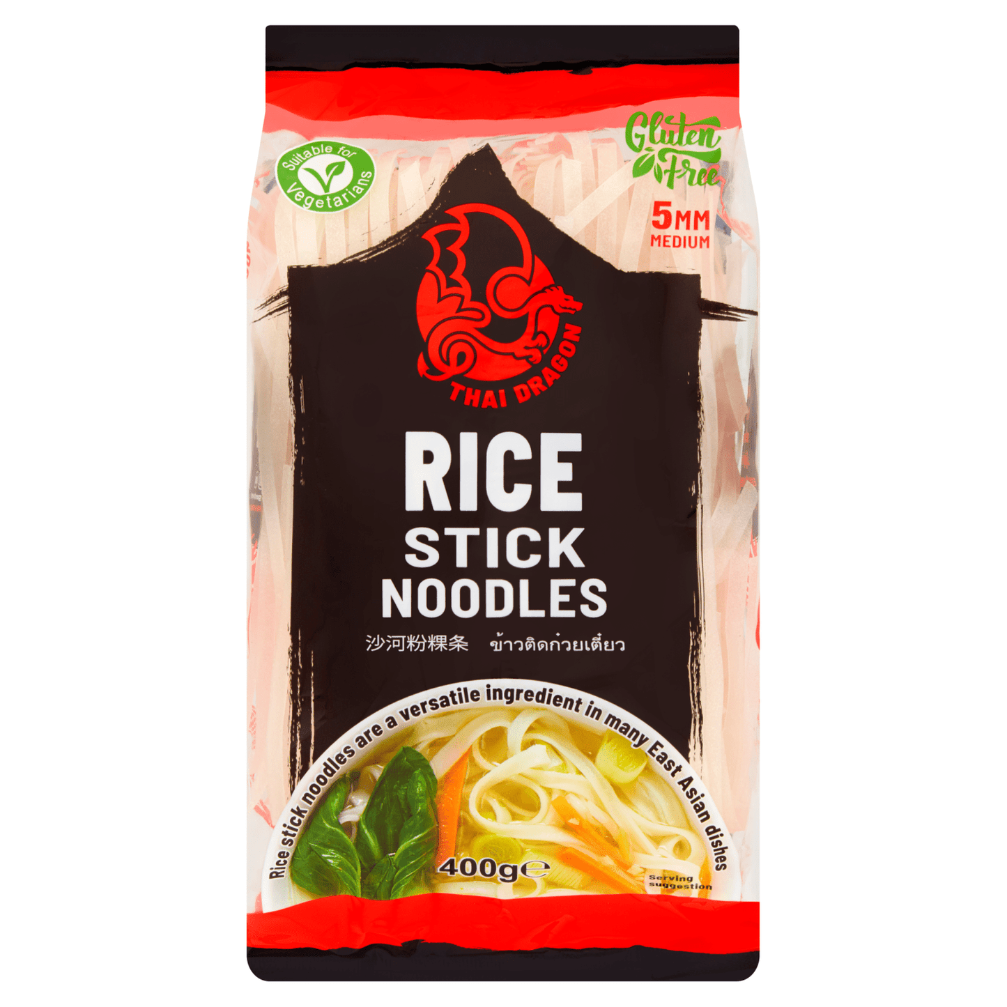 Thai Dragon Rice Stick Noodles 400g - UK Food & Drink - 5020580019792