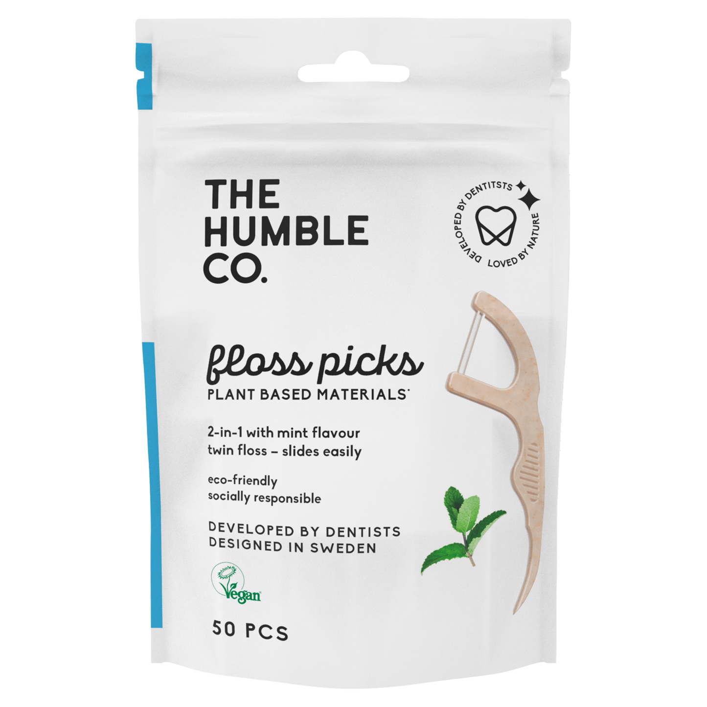 The Humble Co. Dental Floss Picks Mint - UK Food & Drink - 7350075692734