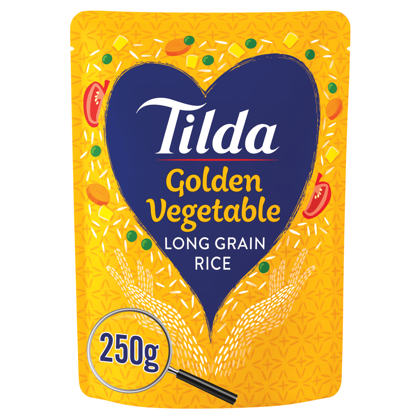 Tilda Classics Golden Vegetable Rice 250g - UK Food & Drink - 5011157996752