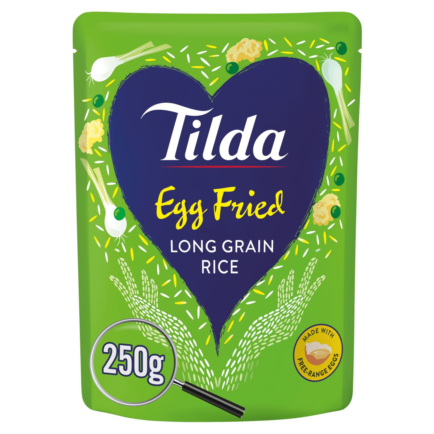 Tilda Microwave Egg Fried Rice 250g - UK Food & Drink - 5011157888125