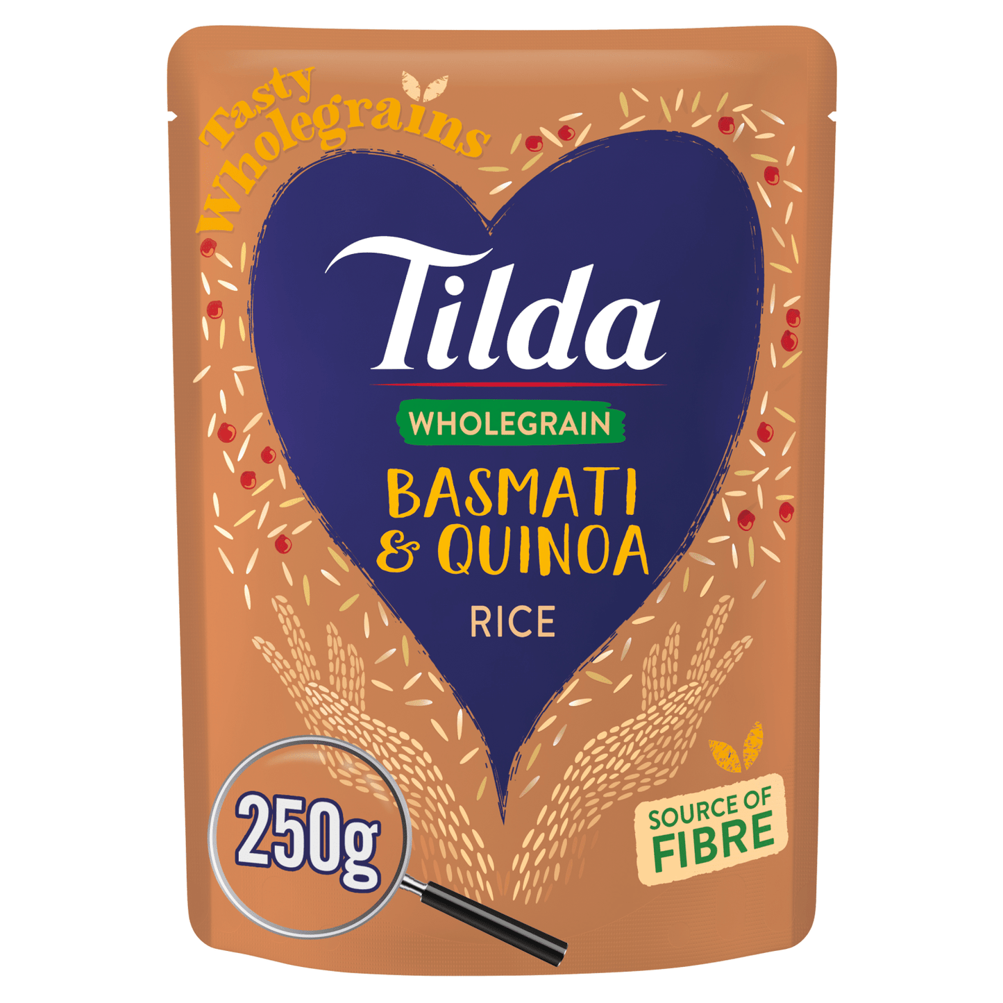 Tilda Wholegrain Basmati & Quinoa Rice 250g - UK Food & Drink - 5011157120706