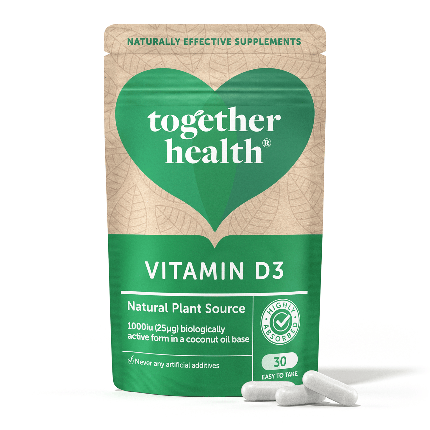 Together Health 30 Vitamin D3 Natural Plant Source - UK Food & Drink - 5060170530474