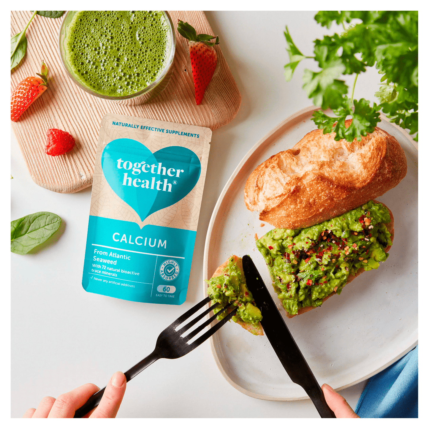 Together Health Supplement Calcium 60 Capsules - UK Food & Drink - 5060170530351