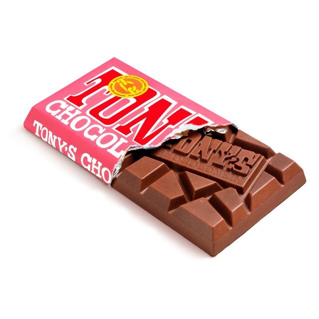 Tony's Milk Caramel Biscuit Chocolate Bar 180g - UK Food & Drink - 8719956496684