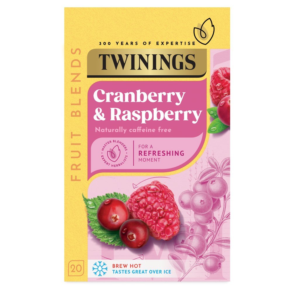 Twinings Cranberry & Raspberry Fruit Blends 40g - UK Food & Drink - 70177098940
