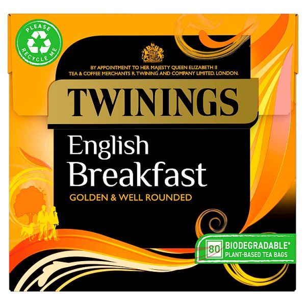 Twinings English Breakfast 80 Tea Bags 200g - UK Food & Drink - 70177231361