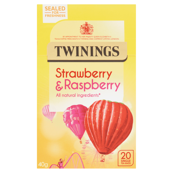 Twinings Strawberry & Raspberry Fruit Blends 40g - UK Food & Drink - 70177093402