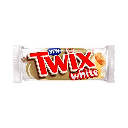 Twix Caramel & White Chocolate Fingers Biscuit Snack Bar 46g - UK Food & Drink - 5000159557191