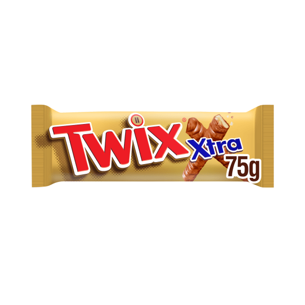 Twix Xtra Milk Chocolate Biscuit Twin Bars 75g - UK Food & Drink - 5000159558181