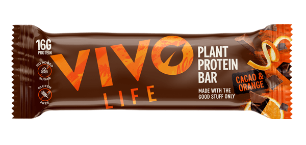 Vivo Life Plant Protein Bar Cacao Orange - UK Food & Drink - 5060572521827