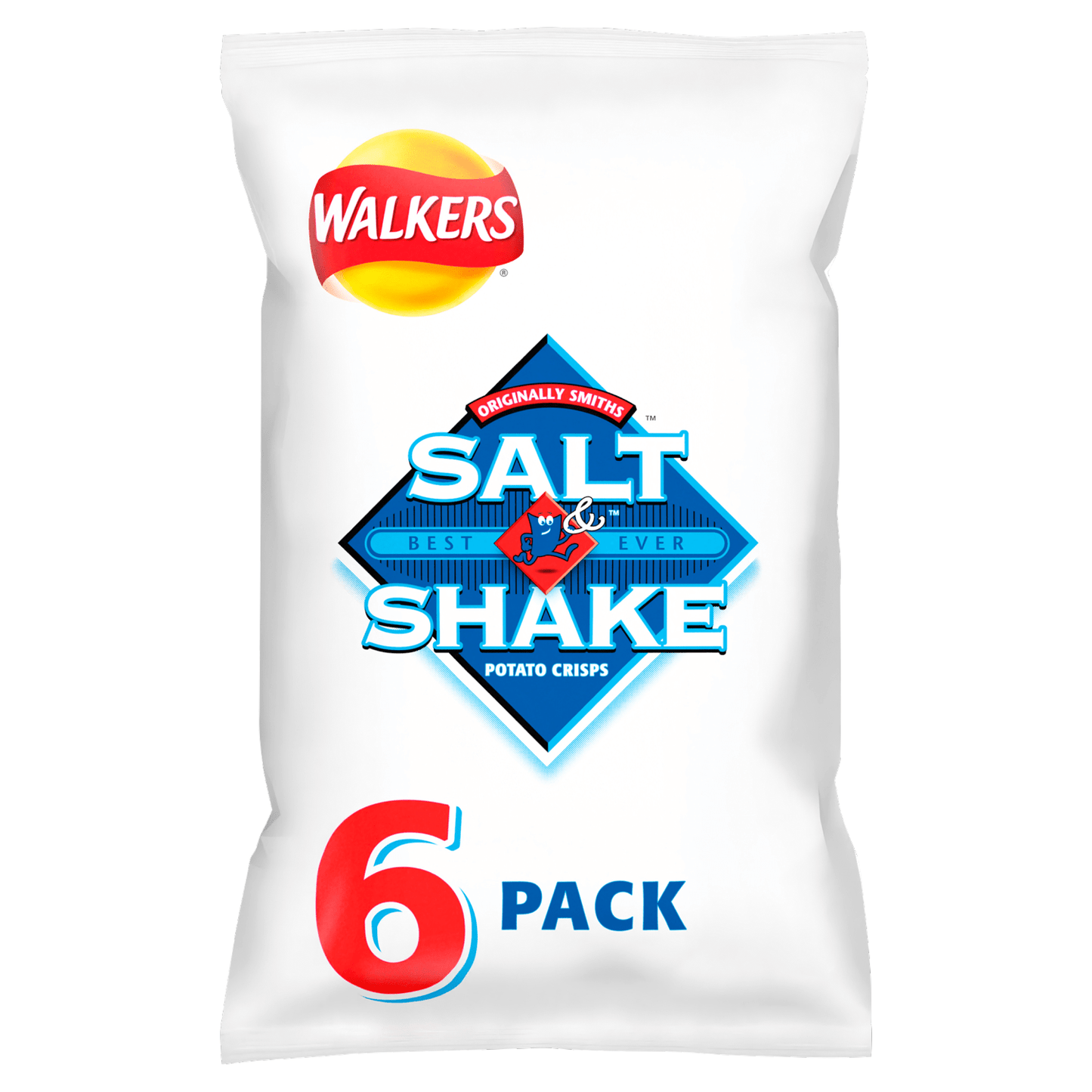 Walkers Salt & Shake Multipack Crisps 6x24g - UK Food & Drink - 5000328613956