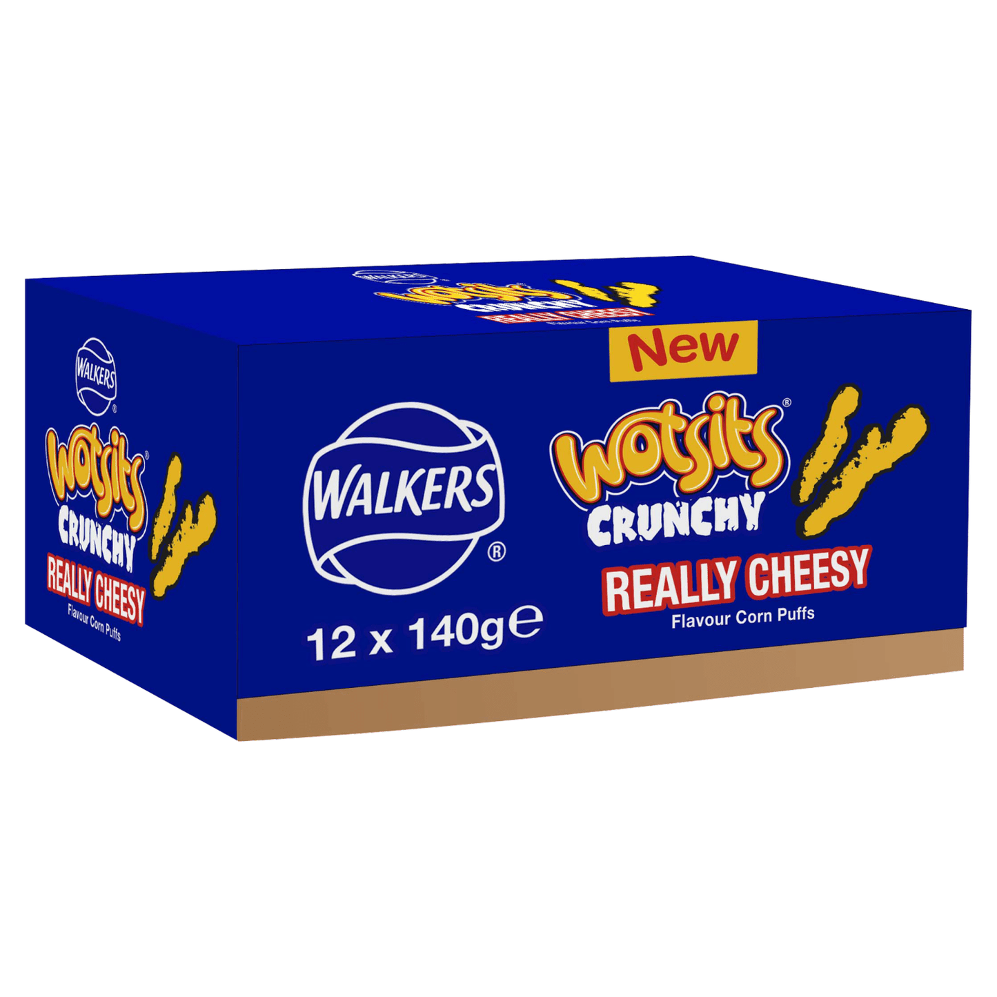 Walkers Wotsits Crunchy Really Cheesy Snacks Crisps 140g - UK Food & Drink - 5000328328645