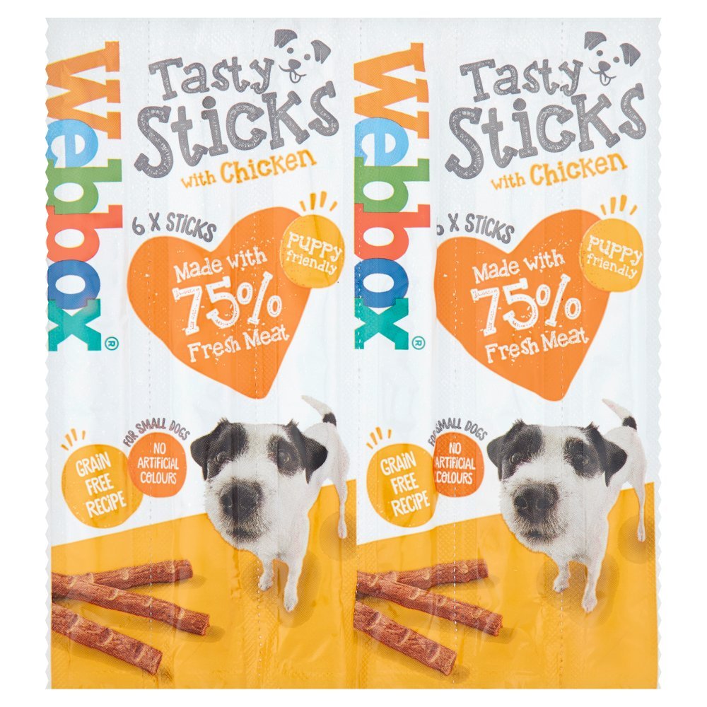 Webbox 6 Tasty Sticks with Chicken 30g - UK Food & Drink - 5012144812574