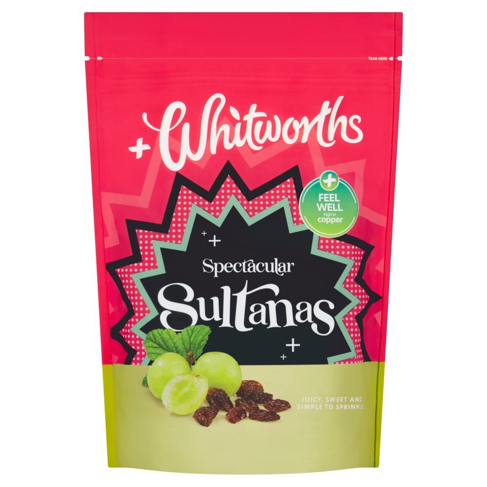 Whitworths Spectacular Sultanas 325g - UK Food & Drink - 5000234049771