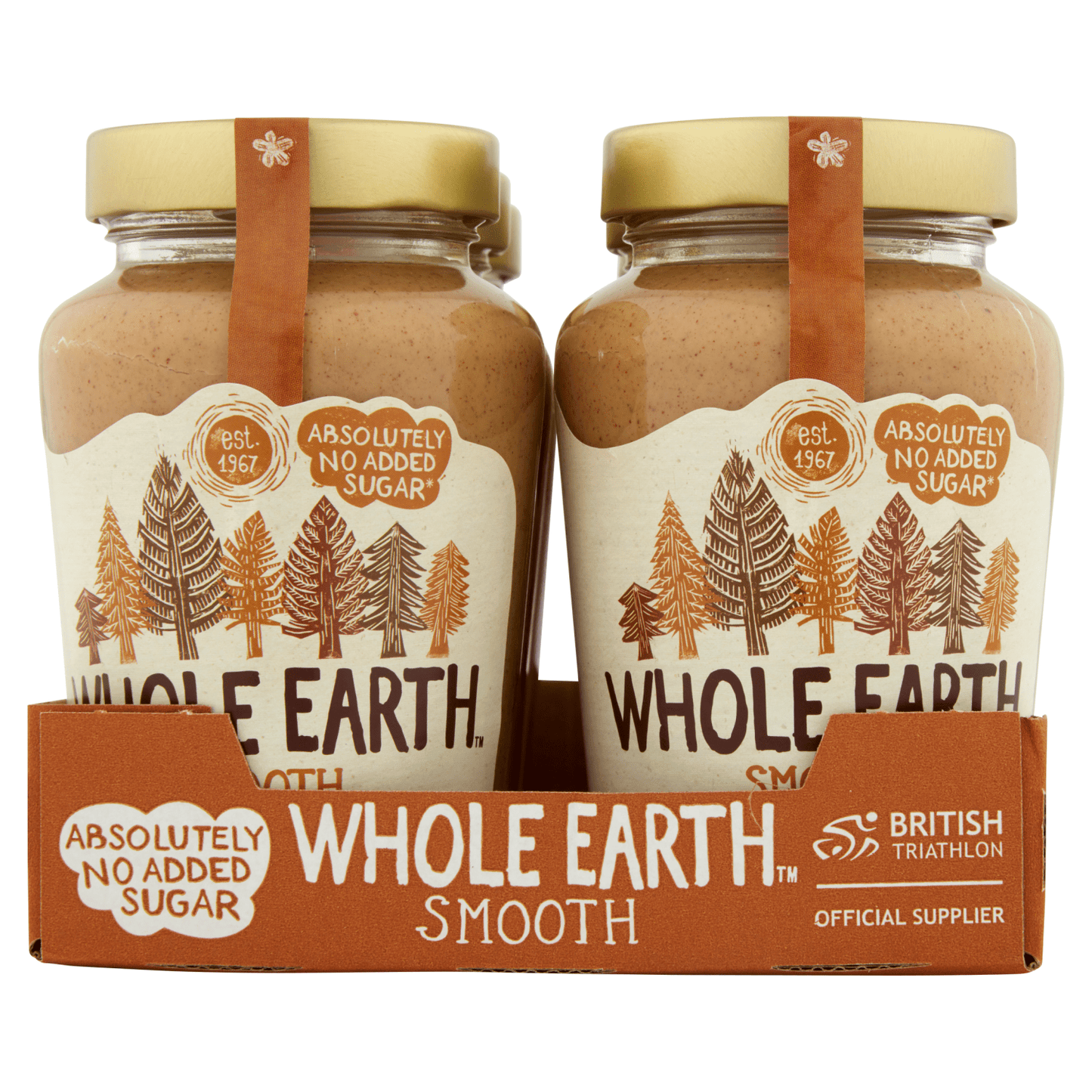 Whole Earth Smooth Peanut Butter 454g - UK Food & Drink - 5013665109389