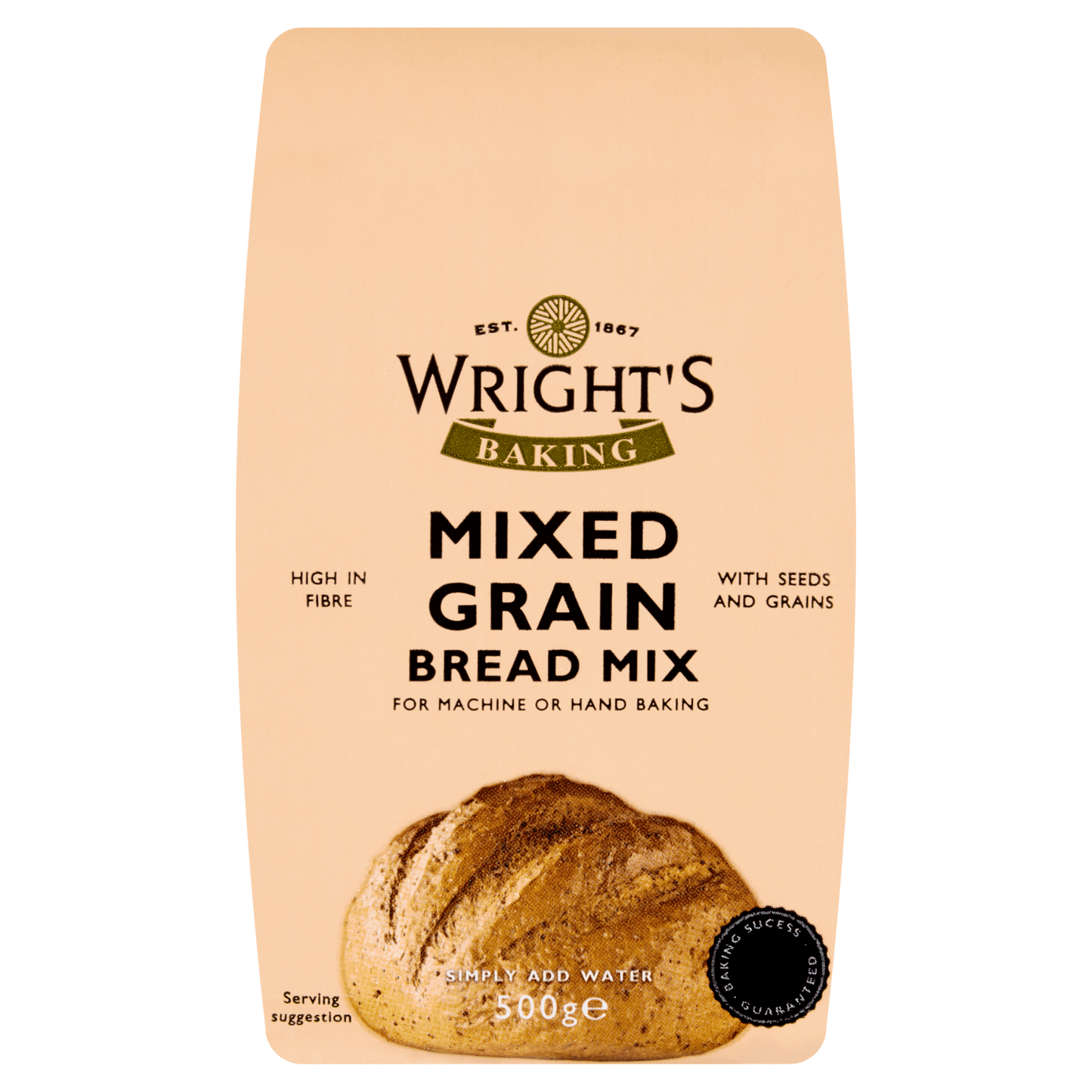Wright's Baking Mixed Grain Bread Mix 500g - UK Food & Drink - 5020387000207