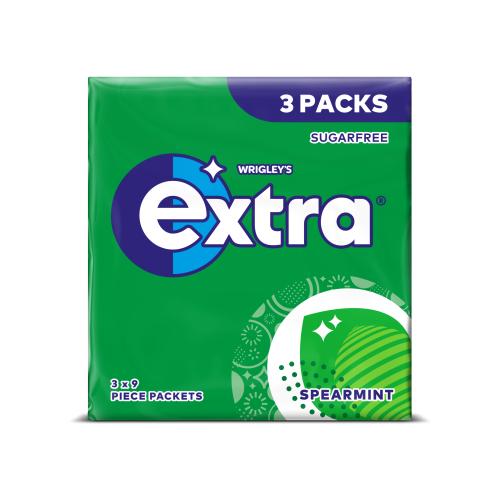 Wrigley's Extra Spearmint 3 x 12.6g (37.8g) - UK Food & Drink - 4009900531948