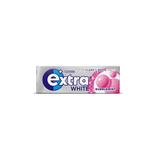 Wrigley's Extra White Bubblemint Chewing Gum Sugar Free 10 Pieces 14g - UK Food & Drink - 42247340