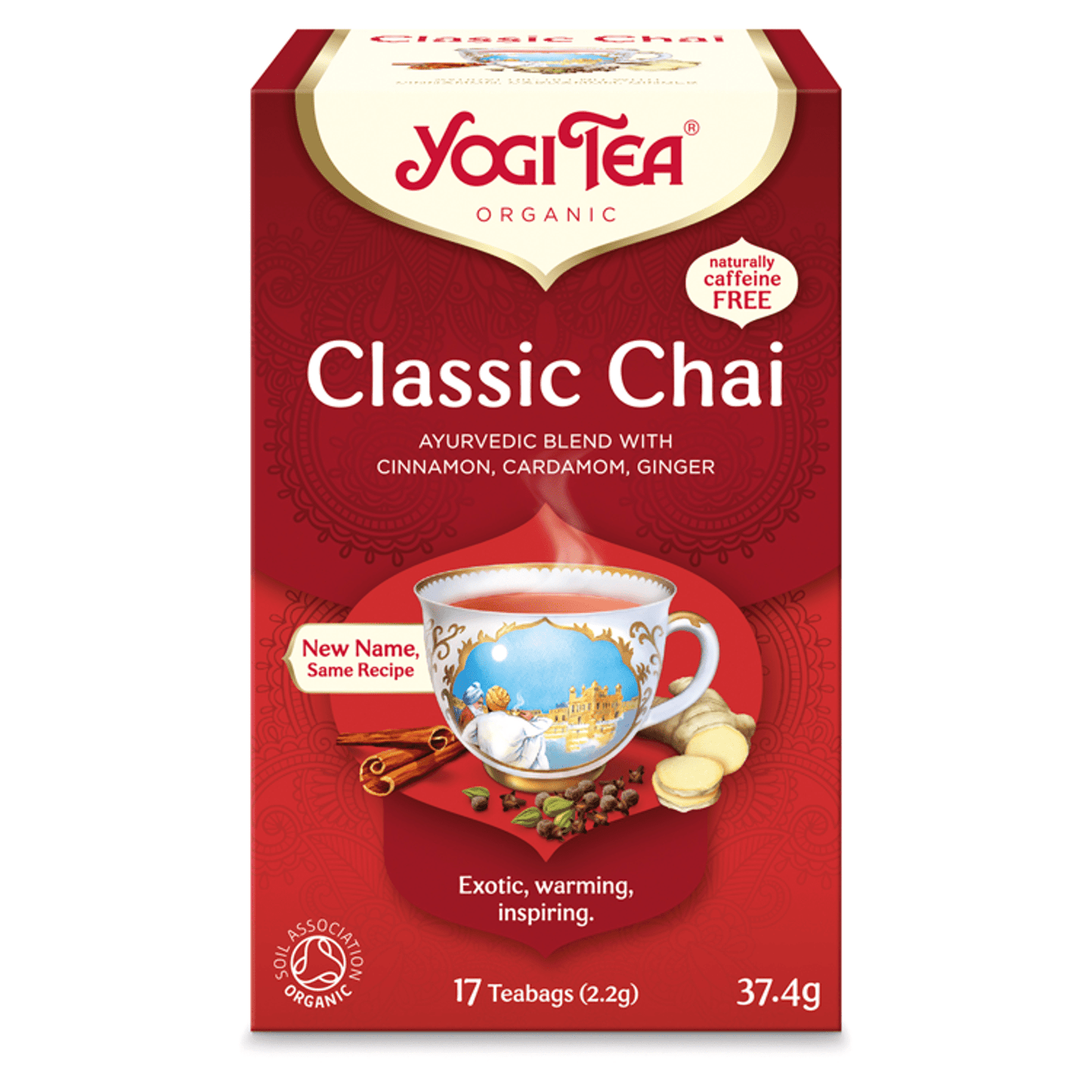 Yogi Tea Organic Chai Classic 17 Teabags 37.4g - UK Food & Drink - 4012824402409
