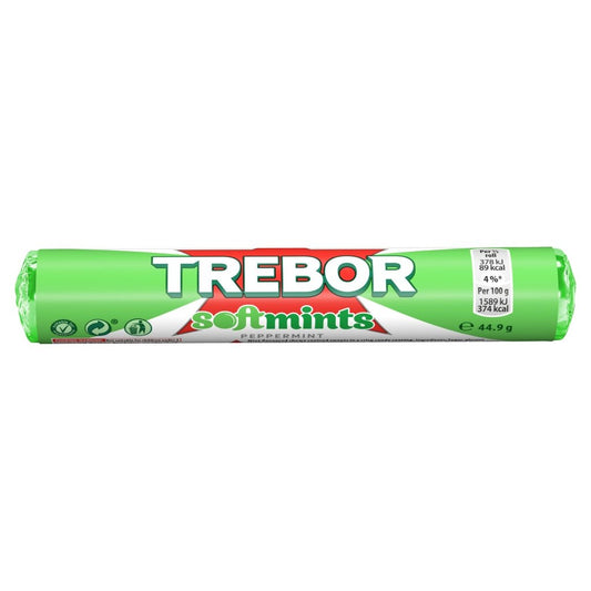 Buy Trebor Softmints Peppermint Roll Roll 44.9g online at Intamarque Wholesale – Trusted FMCG distributor