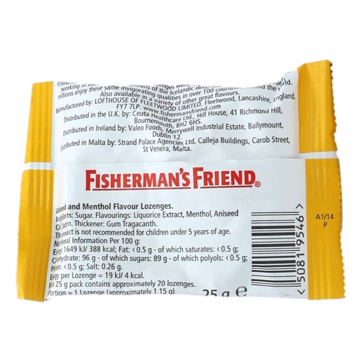 Fishermans Friend Lozenges 25g Aniseed