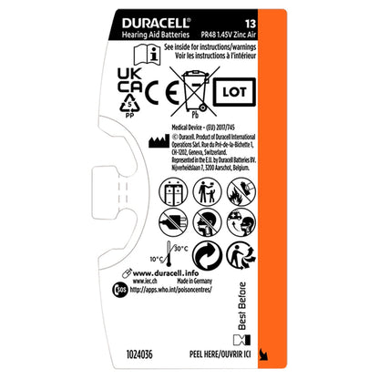 Duracell Hearing Aid 13 6 pack