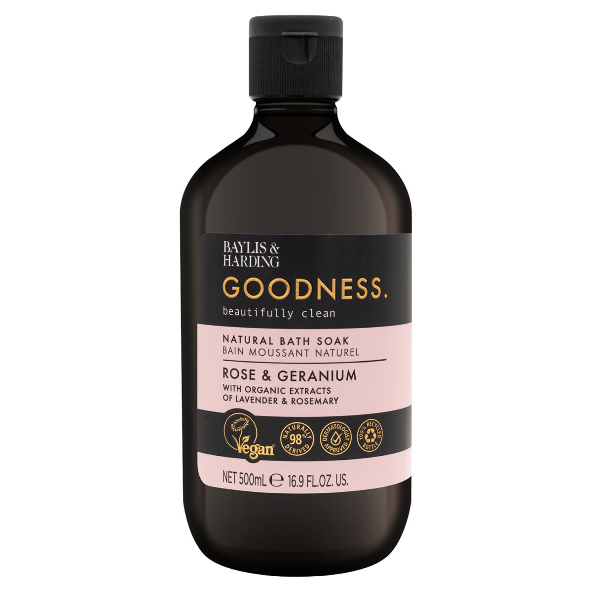 Baylis & Harding Goodness Rose and Geranium Body Wash - Intamarque - Wholesale 0017854100220