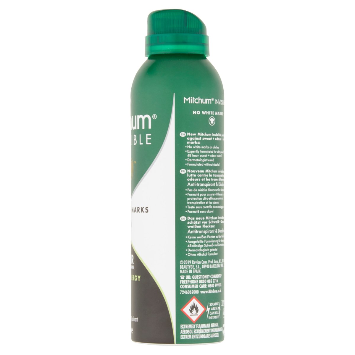 Mitchum 200ml APA Invisible Pure Energy Aerosol - Intamarque - Wholesale 0309970030377