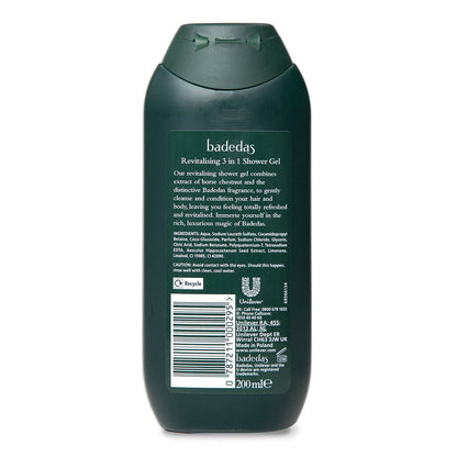 Badedas Shower Gel 200ml Revitalising 3in1