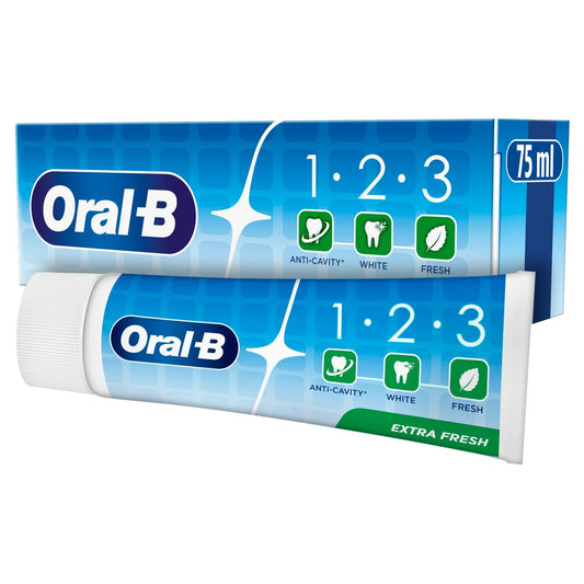 Oral B Toothpaste 123 75ml Extra Fresh