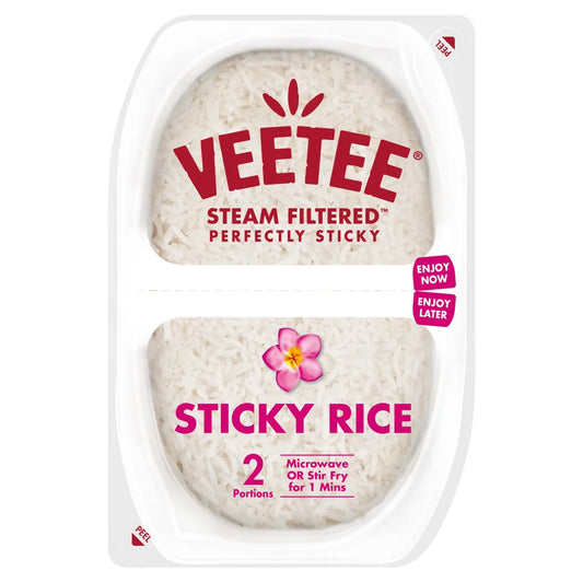 Veetee Tear & Share Sticky Rice Pots 2 x 130g