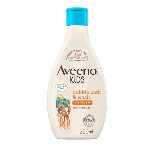 Aveeno Kids 250ml Bubble Bath & Wash