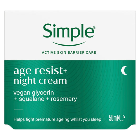 Simple Face Cream 50ml Age Resist & Night Moisturiser