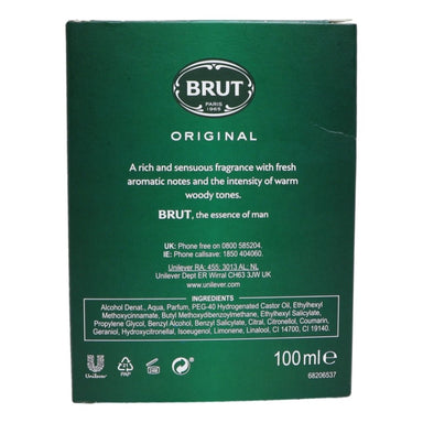 Brut Eau De Toilette 100ml Spray Original (Boxed) - Intamarque - Wholesale 3014230021039