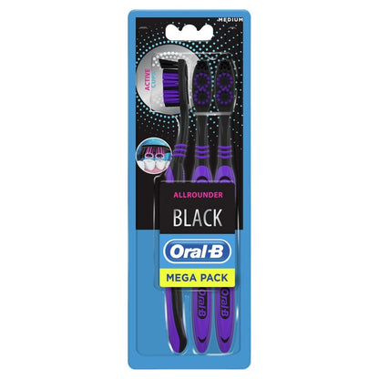 Buy Oral B Toothbrush AA Clean Black 40 Medium 3pk online at Intamarque Wholesale – Trusted FMCG distributor