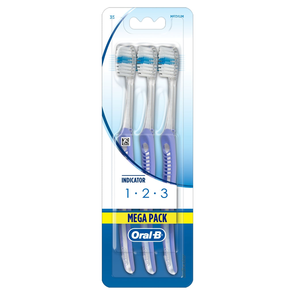 Buy Oral B Toothbrush 3pk Indicator Medium online at Intamarque Wholesale – Trusted FMCG distributor