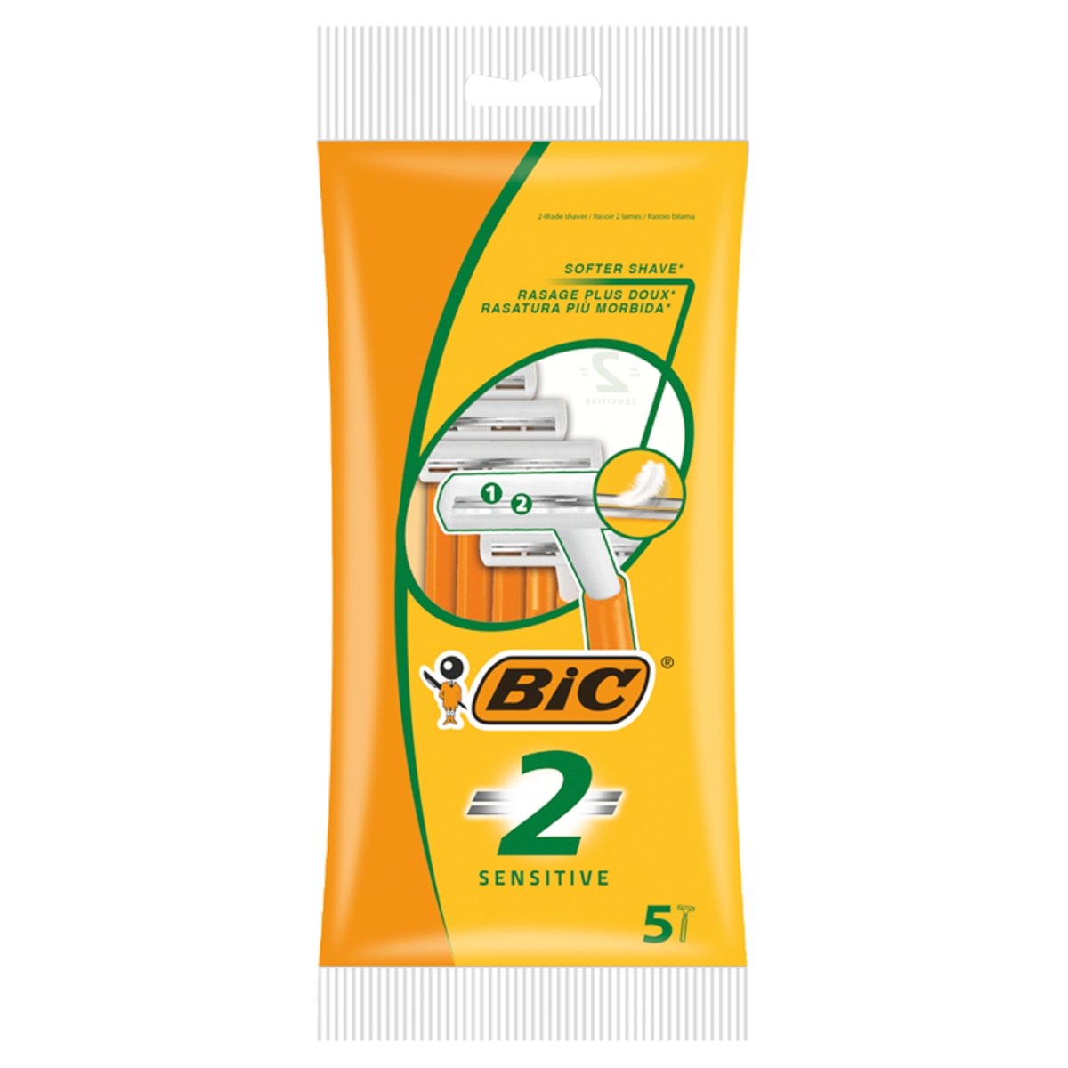 Bic 2 Razors 5'S - Sensitive