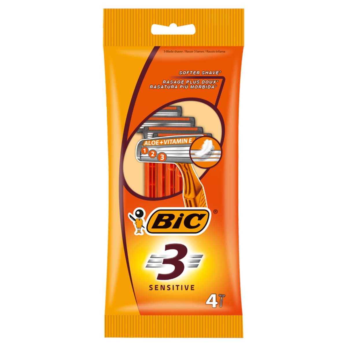 Bic 3 Razors 4'S - Sensitive