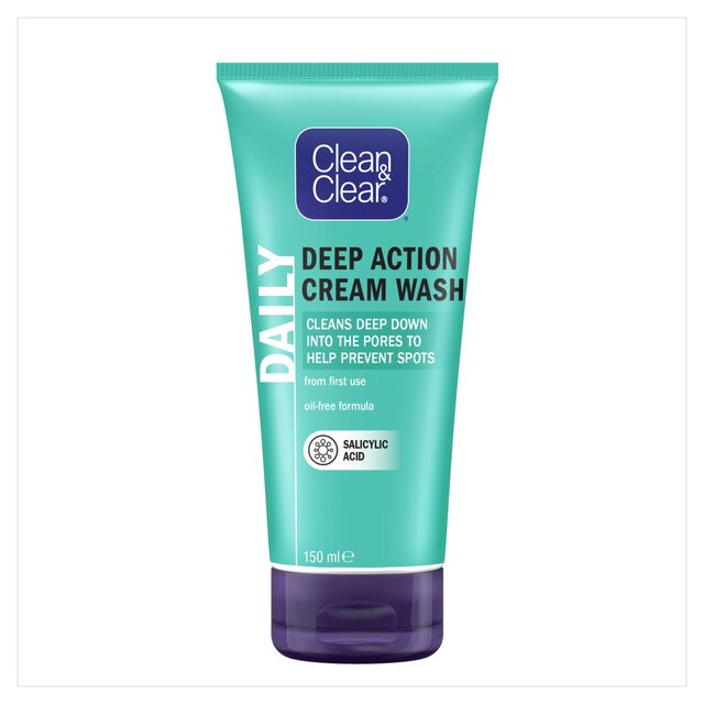 Buy Clean & Clear Cleanser 150ml Deep Action Cream online at Intamarque Wholesale – Trusted FMCG distributor